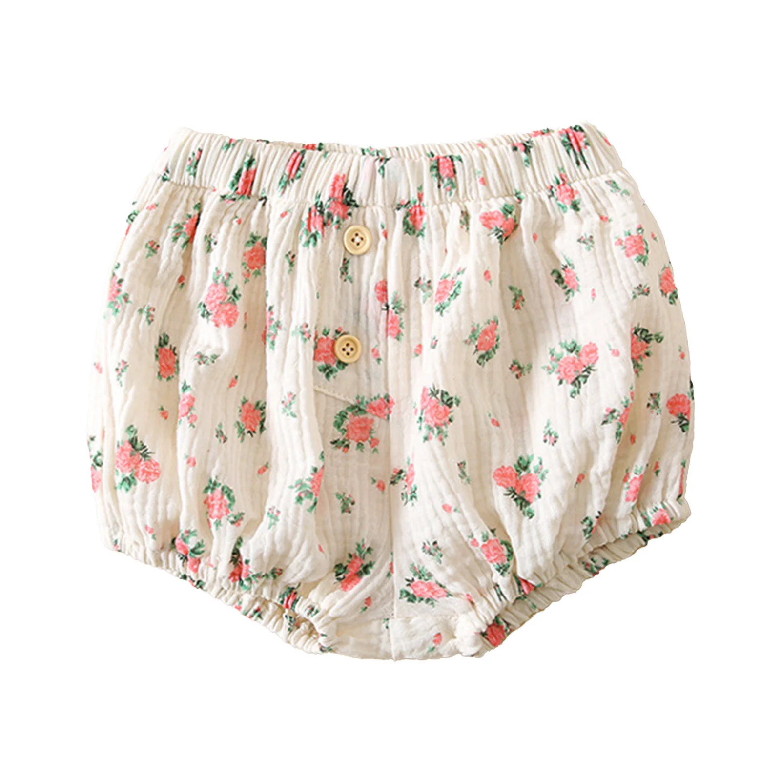 Baby Cute Floral Print Cotton Bloomers Casual Loose bread Shorts Diaper Covers  Washable Reusable Nappies Training Underpants