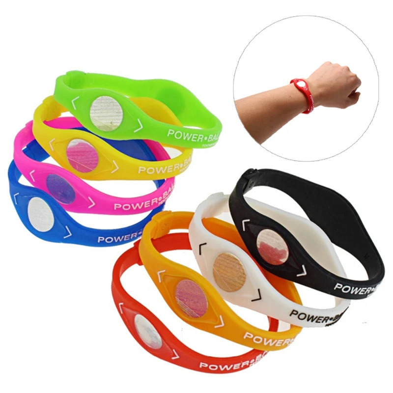 Power Balance Energy Health Bracelet for Sport Wristbands Ion Silicone Band Gift