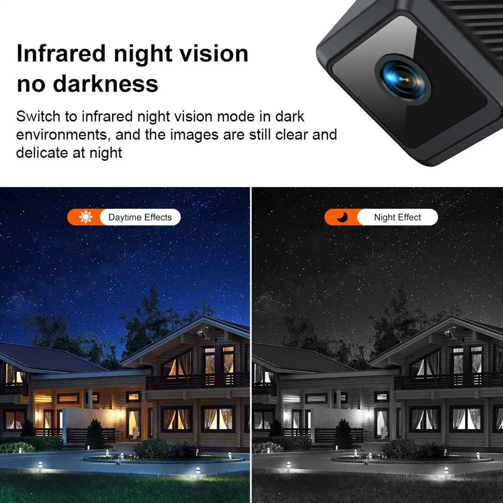 Pequena câmera sem fio 1080p monitor de segurança interna portátil usb recarregável câmera suporte armazenamento cartão memória para o quarto