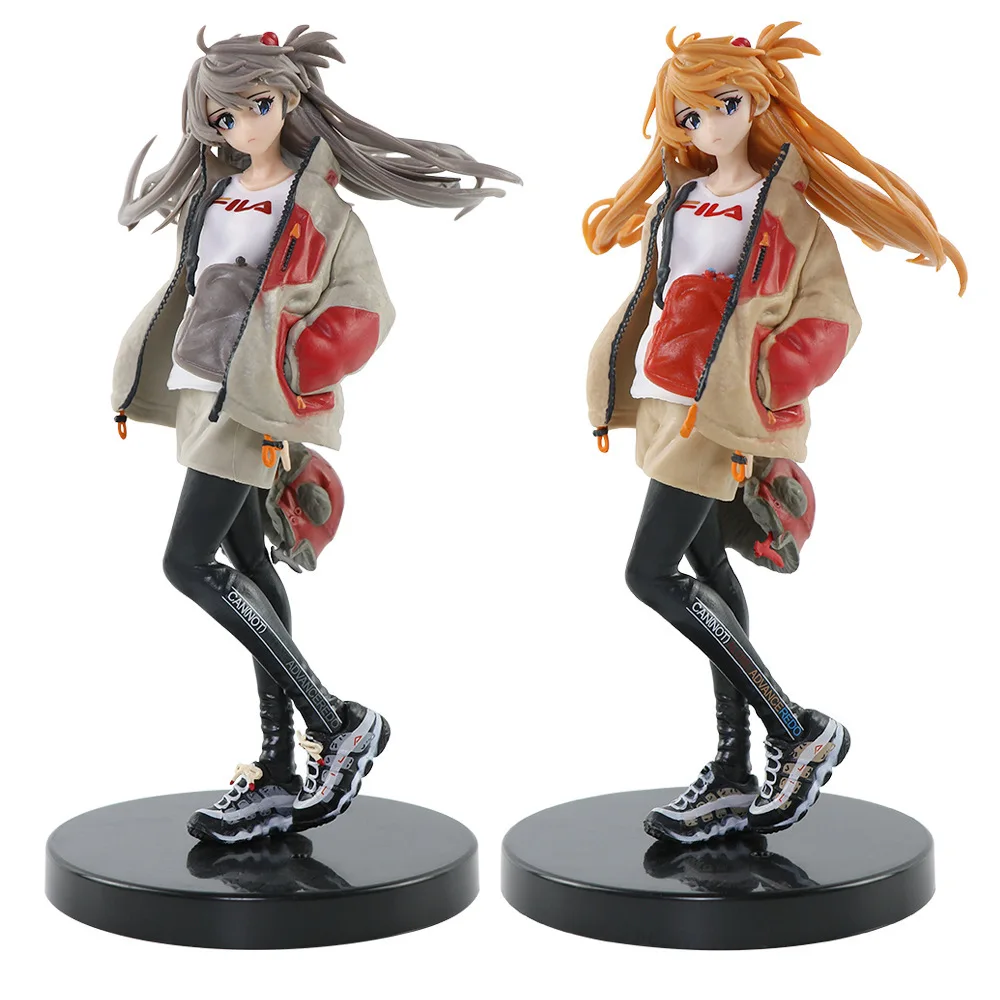 Figura de Anime EVA de 19 cm, Asuka Langley Soryu, Marca Tide, Modelo de Disfraz, Juguete Coleccionable, Figura de Acción de PVC de Evangelion