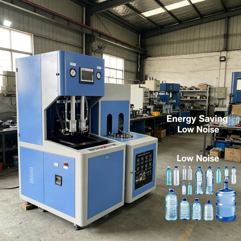 Fully Automatic Stretch Blow Molding Machine For Juice Beverage Bottle High Speed PET Preform Heating Manufacturing Plant
