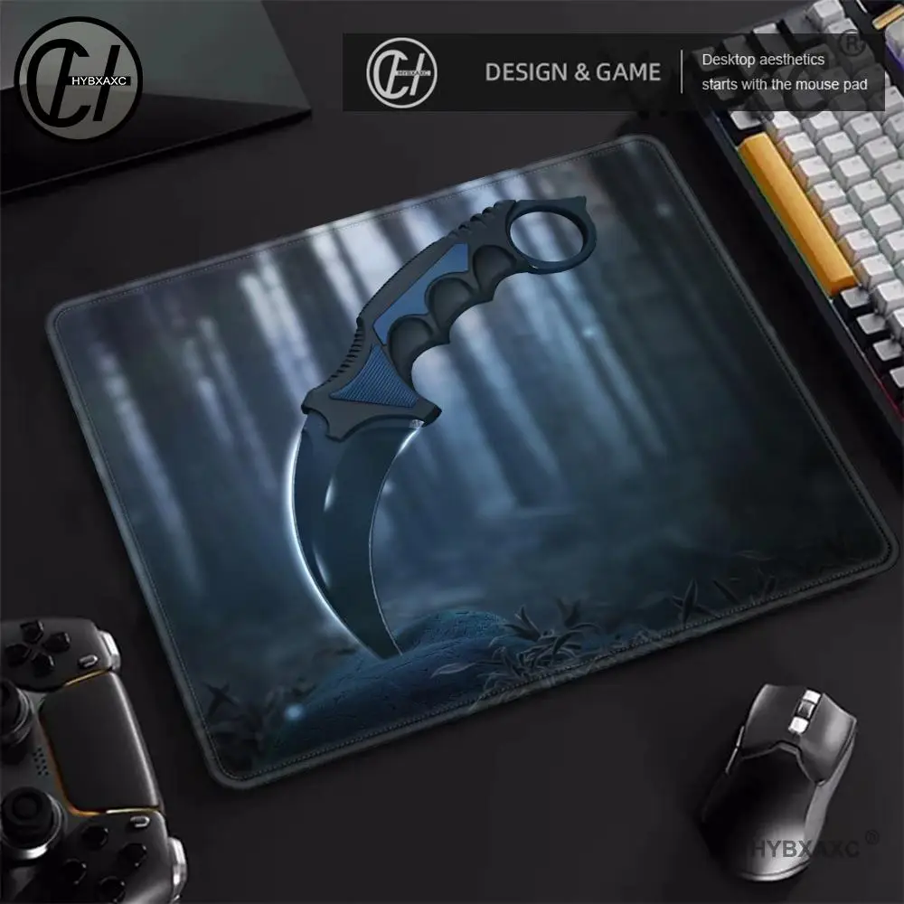 C-Counter Strike Mouse Pad Knife Desk Mat Samll Gaming Mousepad Office Carpet 45x40 Non-Slip Rubber Laptop Computer Accessories