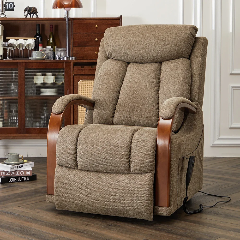

2025 Adjustable Dual Motor Power Electric Lift Riser Recliner Chair with Massage and Heat for the Elderly and Disabled