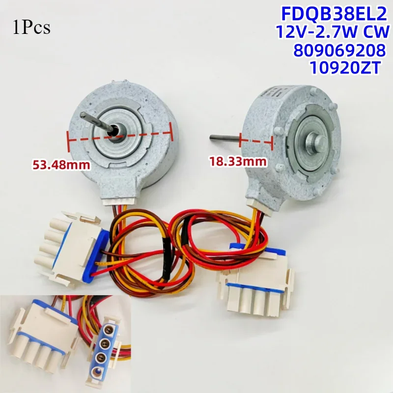 1PCS refrigerator fan motor DC12V 2.7W FDQB38EL2 For Electrolux refrigerator parts