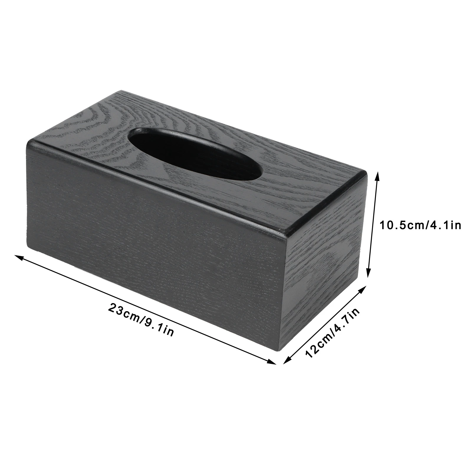 Black Wooden Tissue Box Napkin Case Elegant  Tissue Holder for Home Hotel Living Room Napkin Box Tissue Holder Tissue Box