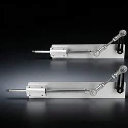 Reciprocating Push Rod Machinery Parts 2-8CM/3-15CM DIY Linear Motor Telescopic Mechanism Actuator Part with Crank and Line Axis