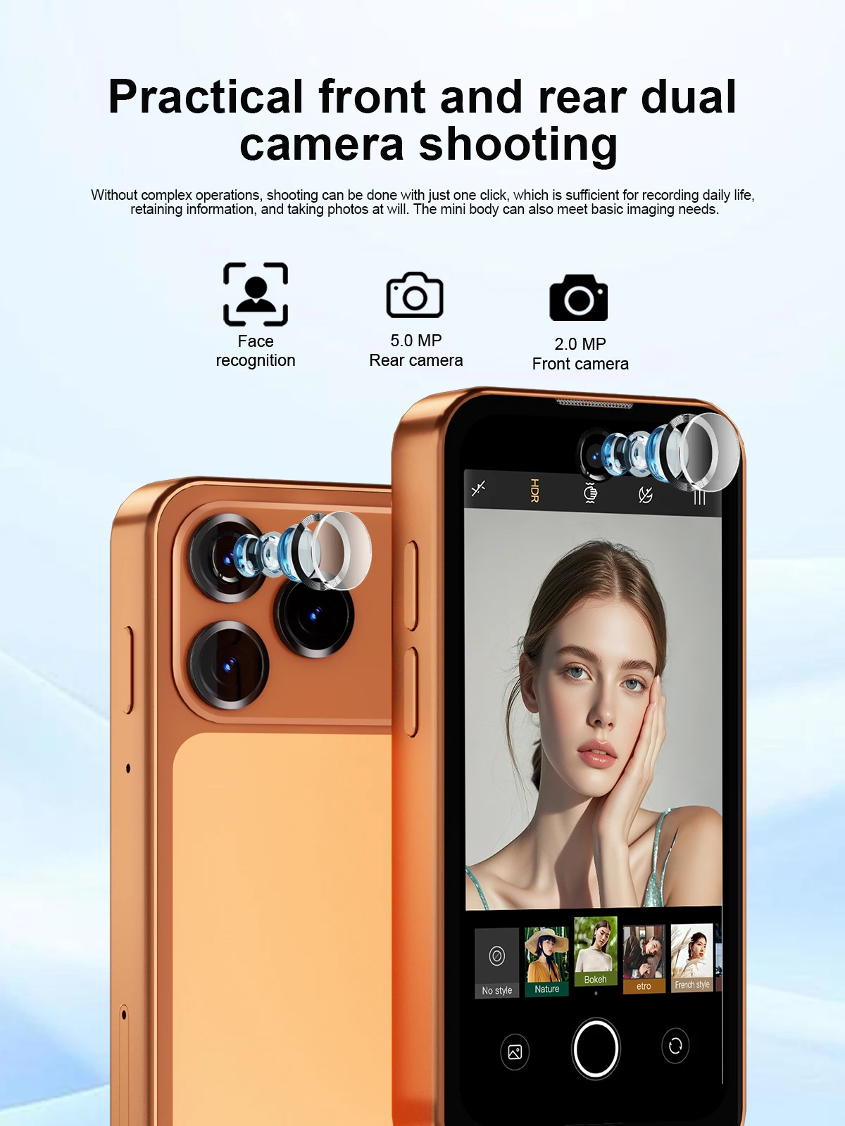 SERVO 19Air 4G LTE Pocket Mini Smartphone Android 12 OS 3.88" HD Screen 6GB+128GB Dual SIM GPS OTG Play Store Small Mobile Phone