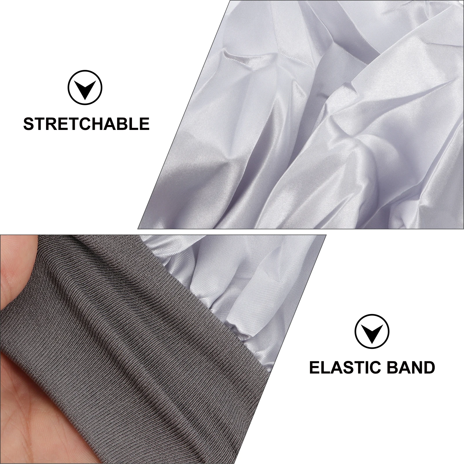 

High Elastic Headband Silk Sleep Bonnet Hat Wide Side Sleeping Elasticity Women Satin Miss