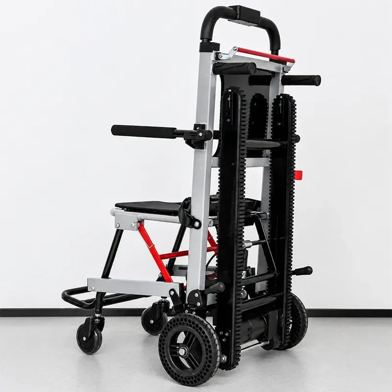 Electric Stair Climbing Wheelchair for Elderly Household Crawler Chair One-Click Folding No Installation Required Mobility