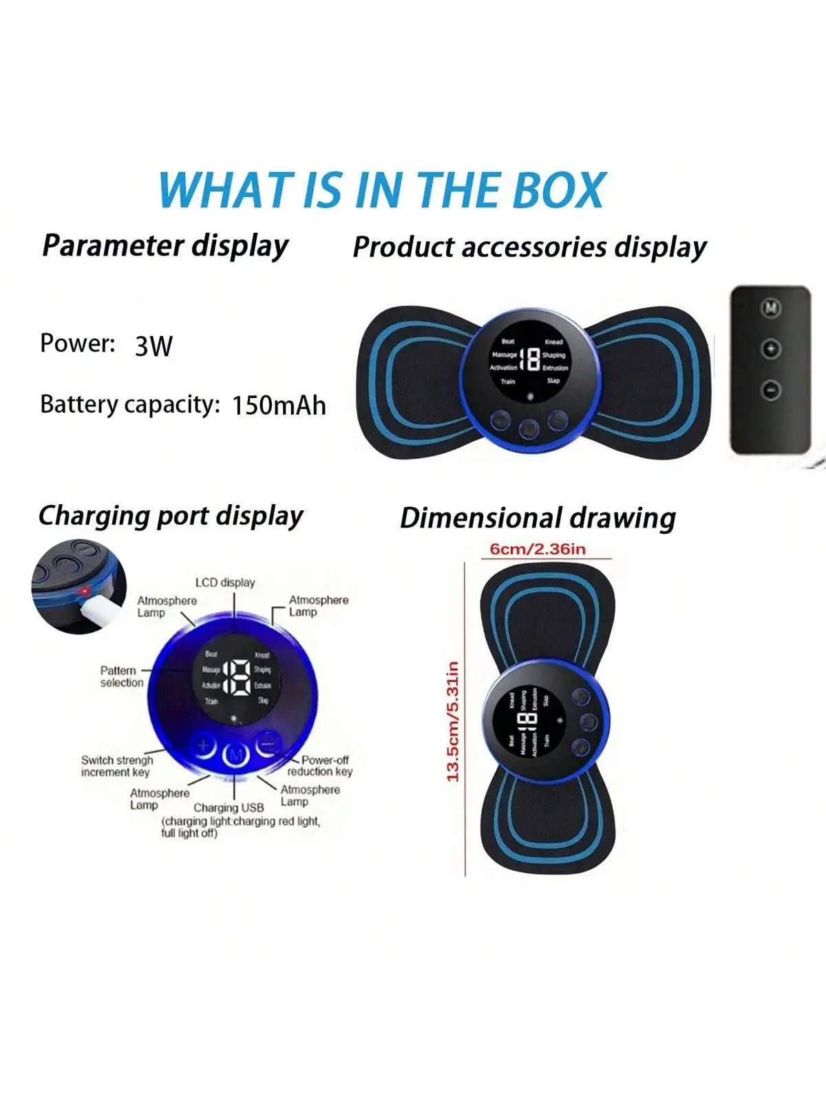 2026 الكهربائية EMS الرقبة مدلك صغير عنق الرحم الظهر التصحيح محفز ماساغادور حصيرة المحمولة جل الوسادة ملصقات سليم قابلة للشحن
