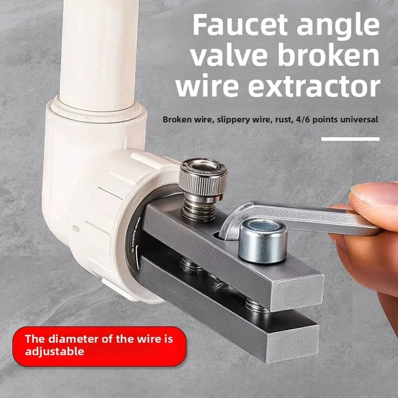 Broken wire extractor Threading Tools Tap Screw Remover Water-tap Angle Valve Repair for 4/6 Points Bolt Extractor Plumbing tool