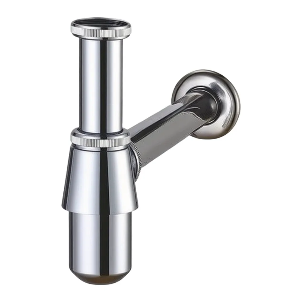 for Easy Diy Plumbing Installation Water Removal Sink Plumbing Kit Basin Waste Trap Lead-free Zinc Alloy for triple Brass Rings