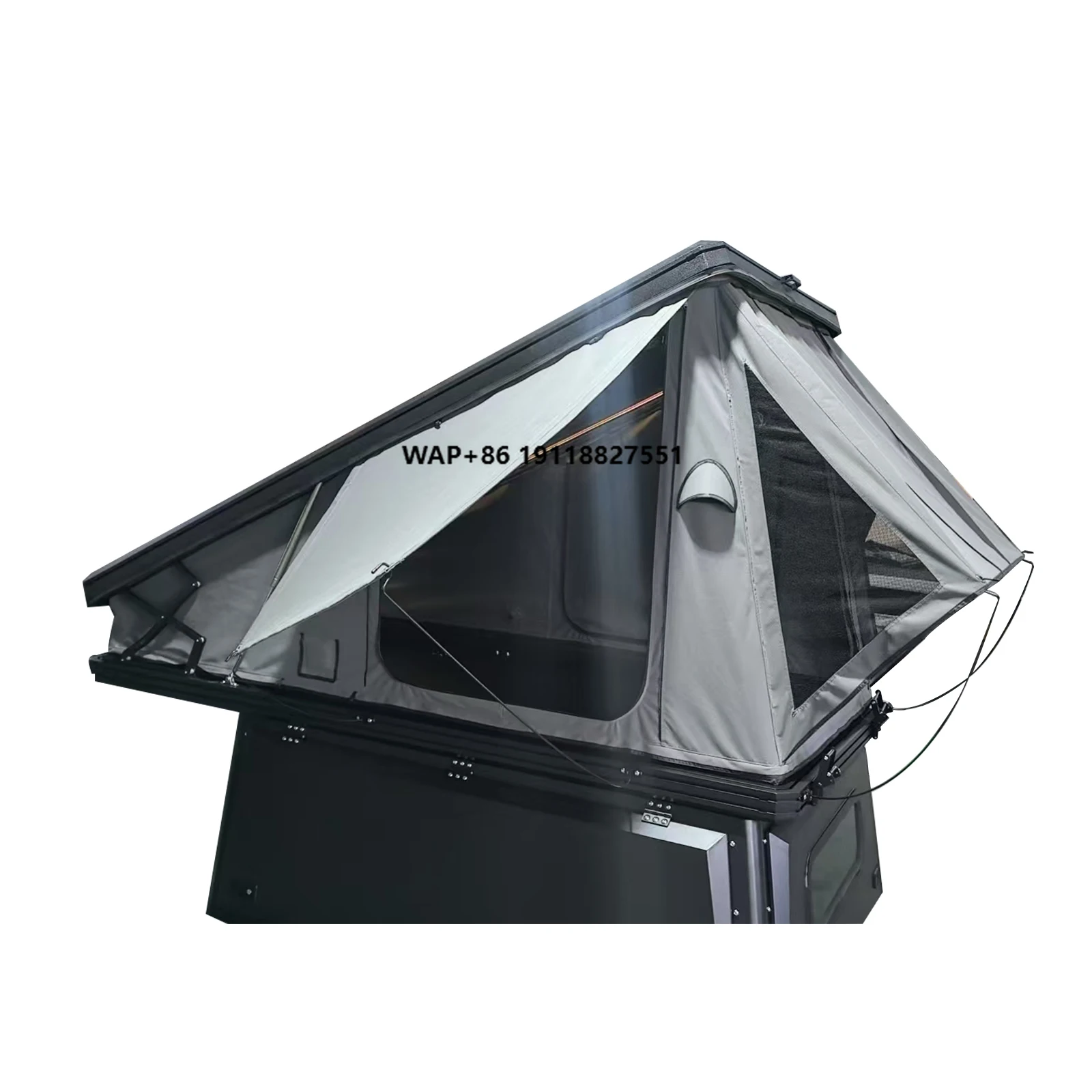 High Quality Pickup Truck Camper Shell Topper Triangle Hardtop Tent  Waterproof Sliding windows for Ranger F150 Canopy