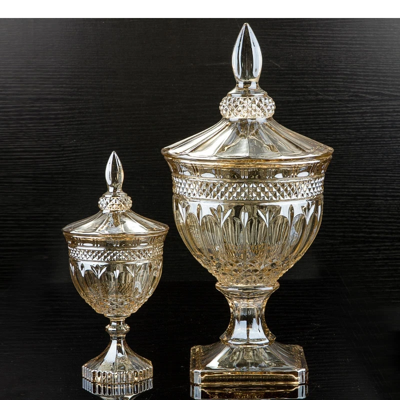 

Стеклянная банка для хранения с крышкой, ретро-контейнер для чая, кофе, закусок, конфет, кухонная утварь для дома