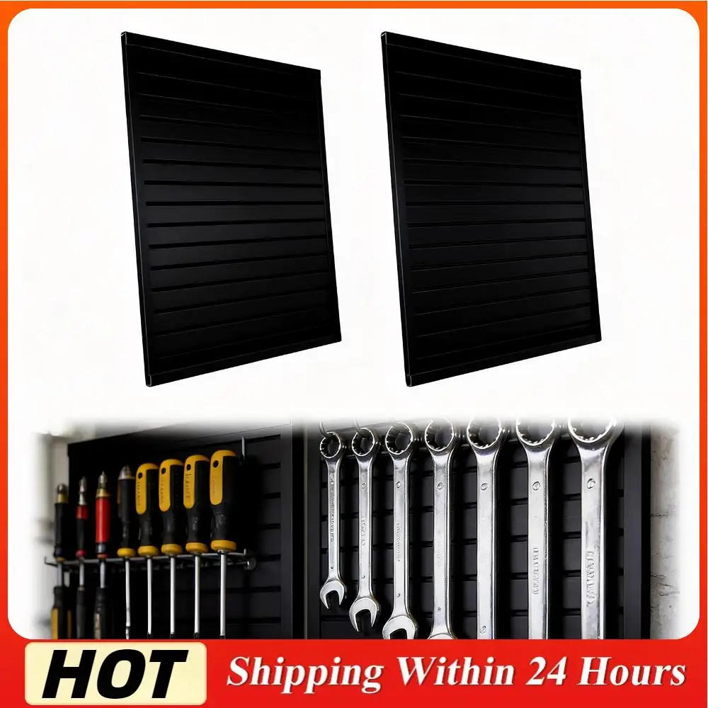 

Набор из 2-х панелей для организации пространства в гараже, 4 x 8 футов, ПВХ-панели Slatwall, высокая нагрузочная способность, для организации мастерских по деревообработке и рукоделию