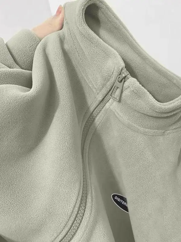 Thick Double-Sided Fleece Jacket Women's Lamb Fur Lined Coat Spring Autumn Winter Outerwear Casual Commute Style Loose Fit