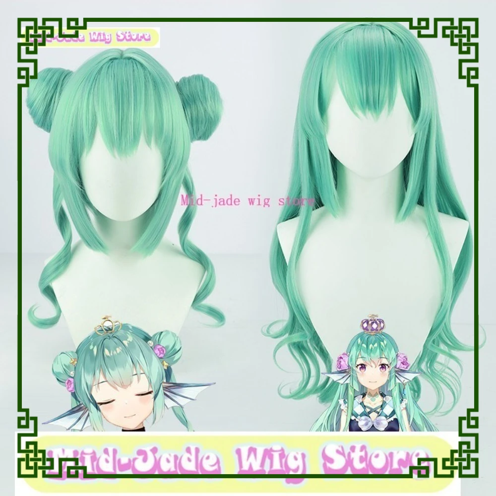 

Mid-jade Wig Store EN Finana Ryugu Cosplay Wig in Two StylesAnime Game Role-playing Halloween Party Synthetic Halloween Wig
