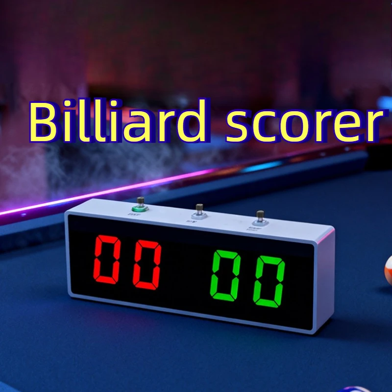 

Portable Billiards Electronic Scoreboard Long Battery Life Billiards Scorer Lightweight Billiard Counter Rechargeable Sport Part
