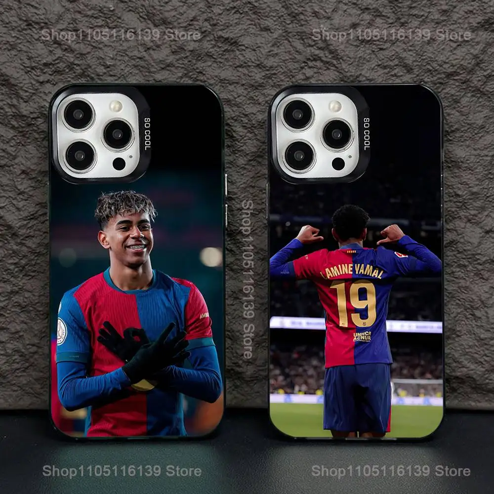 

L-Lamine 19 Y-Yamal Phone Case For iPhone 16,15,14,13,12,11,Pro,XS,Max,Plus,Mini,SE Black Candy Matte Shockproof Cover