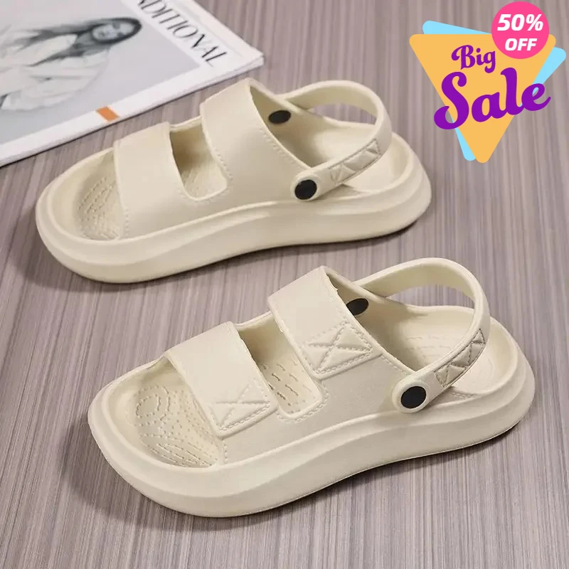 

2026 High Quality Summer Fashion Solid Color Convenient Men's Lightweight Slip on Casual Wear Resistant Large Size Sandals