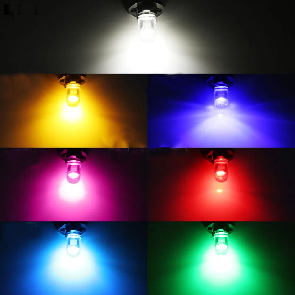 10X Nieuwe W5W Led Canbus T10 Autolichten Cob Glas Interieur Onderdelen Lampen 6000K Witte Auto Kentekenverlichting dome Lezen Light 12V 24V
