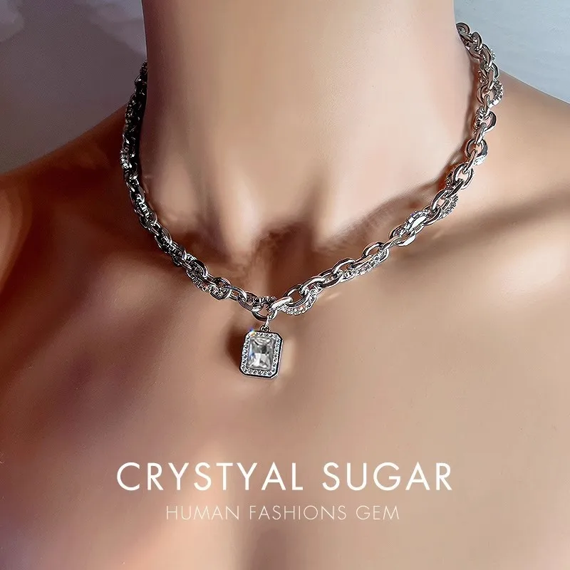 

Male mango winding men's collarbone chain ins dark niche hip hop fashion personality versatile