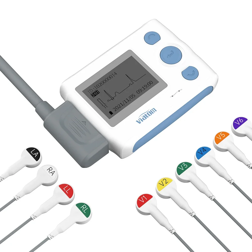 Th12 24 Hours Smart Handheld Electrode Ekg 12 Channel Portable Holter Recording Ecg Machine Holter Monitors 12 Lead Ecg