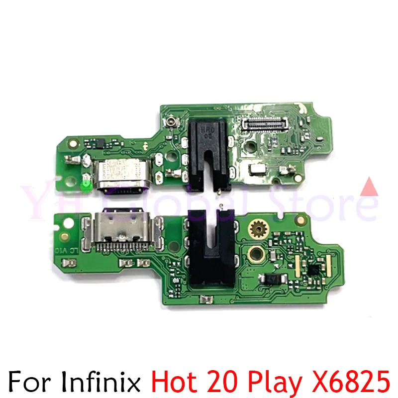 

Для Infinix Hot 20 Play X6825 зарядная Плата USB Dock Port гибкий кабель, запчасти для ремонта