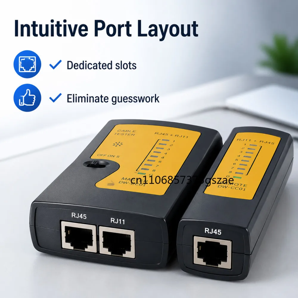 Shielded UTP STP Network Ethernet Cable Tester Comprehensive Telephone Line Connectivity Check Tool for IT Networking
