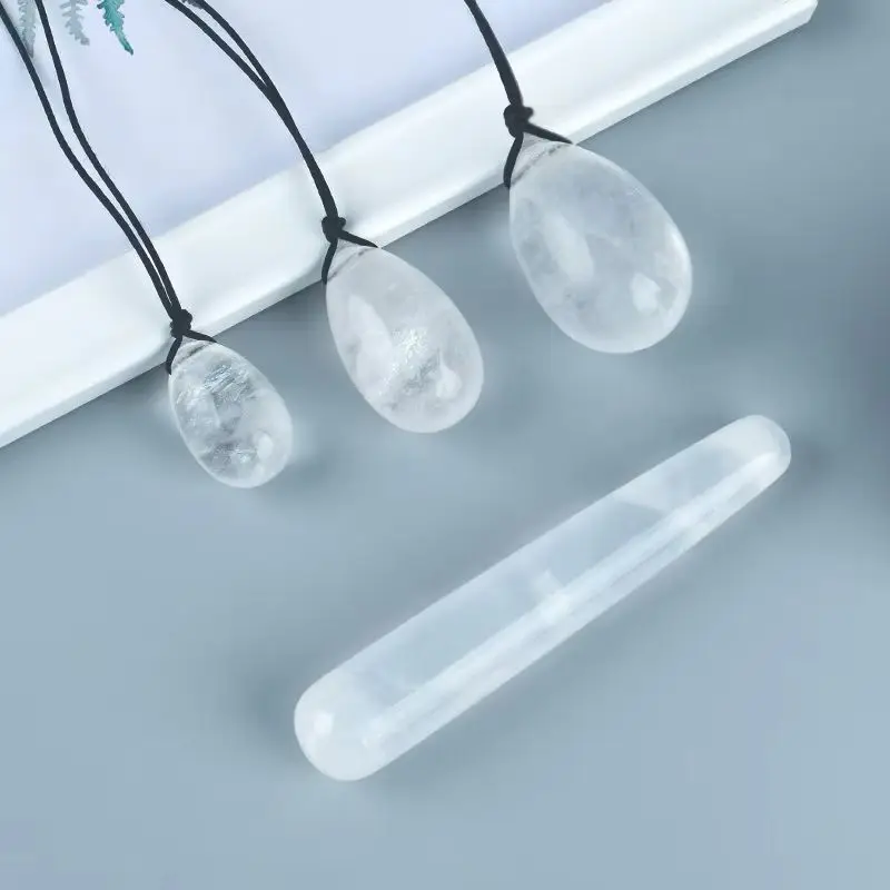 Natural Drilled Jade Eggs Yoni Egg Set Vaginal Muscle Firming Women Pelvic Kegel Exerciser Jade Massager Kegel Egg