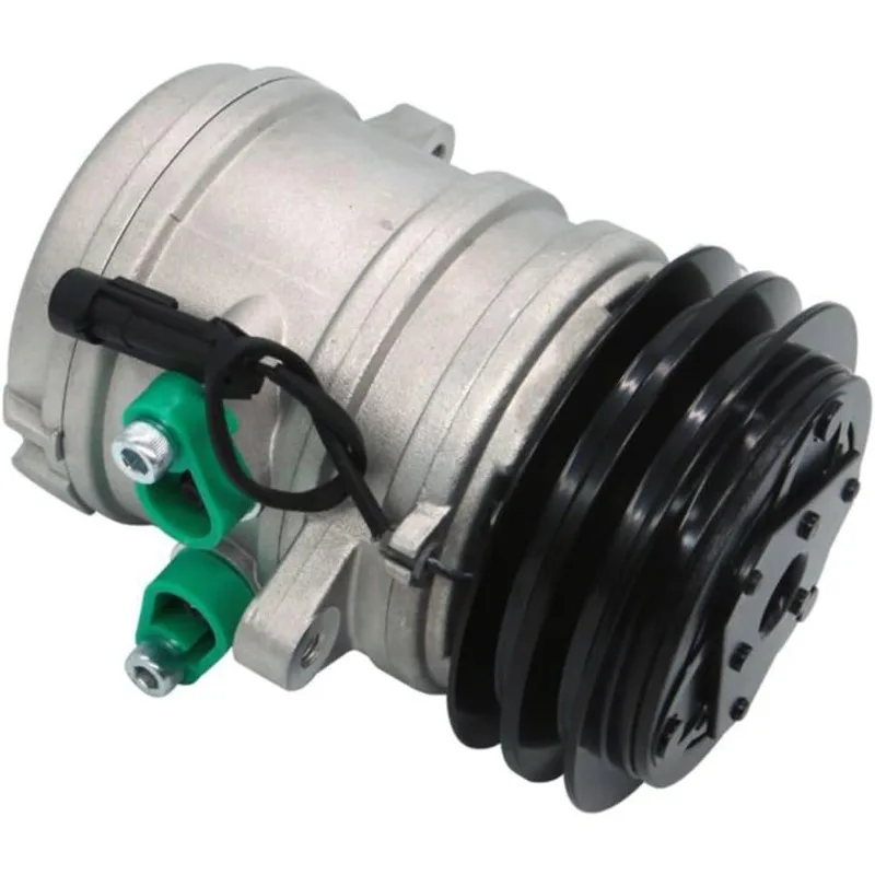 

12V AC Compressor TSP0155259 46469764 For Komatsu Hydraulic Excavator Skid Steer Zetor Tractor Kioti Kubota Massey Ferguson