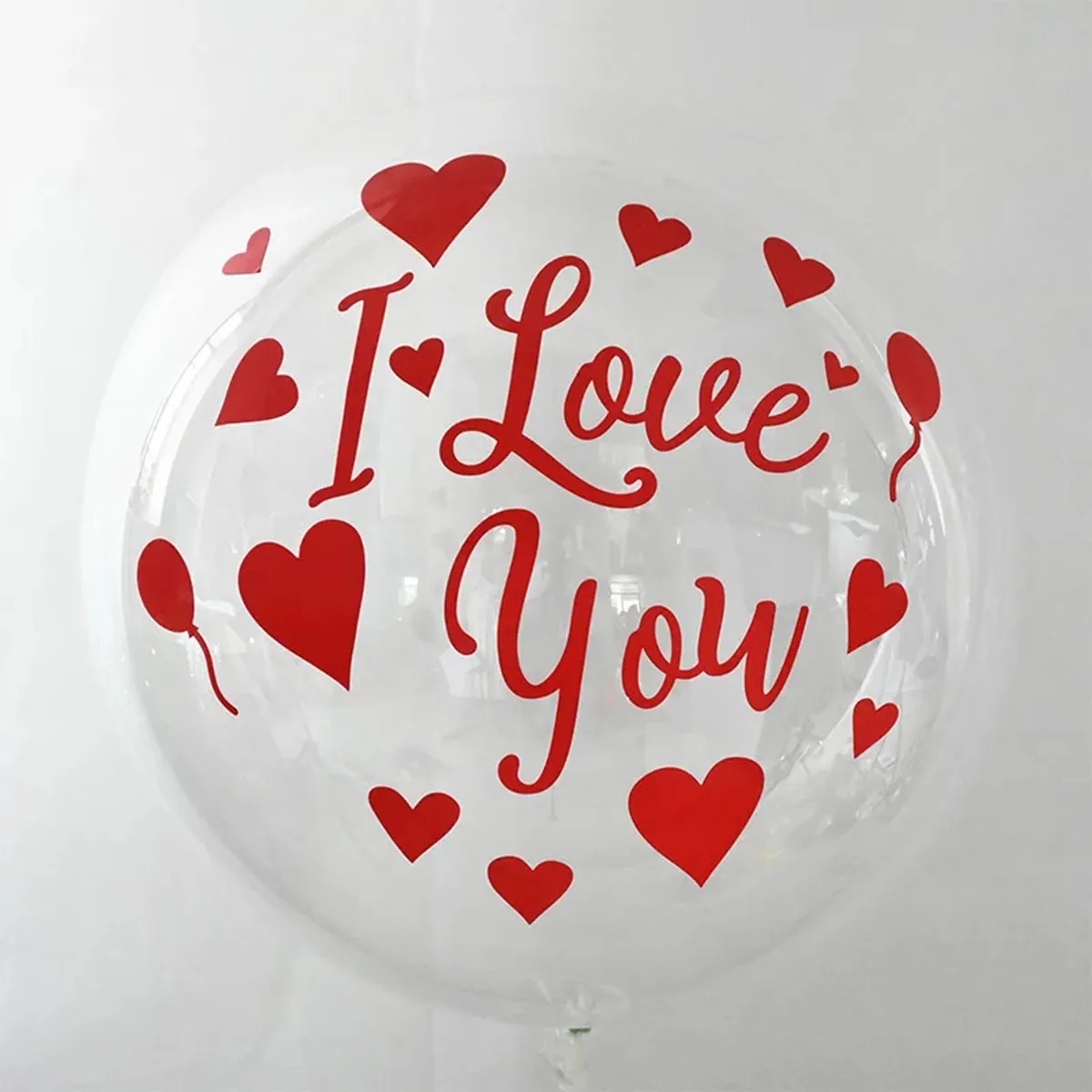 1pc I Love You Balloon Stickers Valentine Day Decoration Red Heart Bobo Balloon Sticker Wedding Birthday Party Decor Supplies