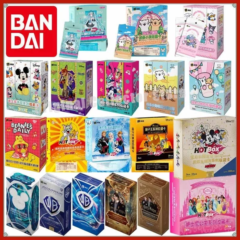 

Original Bandai Kakawow Trading Cards Authentic All Series HOTBOX Harry Potter Hatsune Miku Disney Line Puppy Sanriou Card Pack