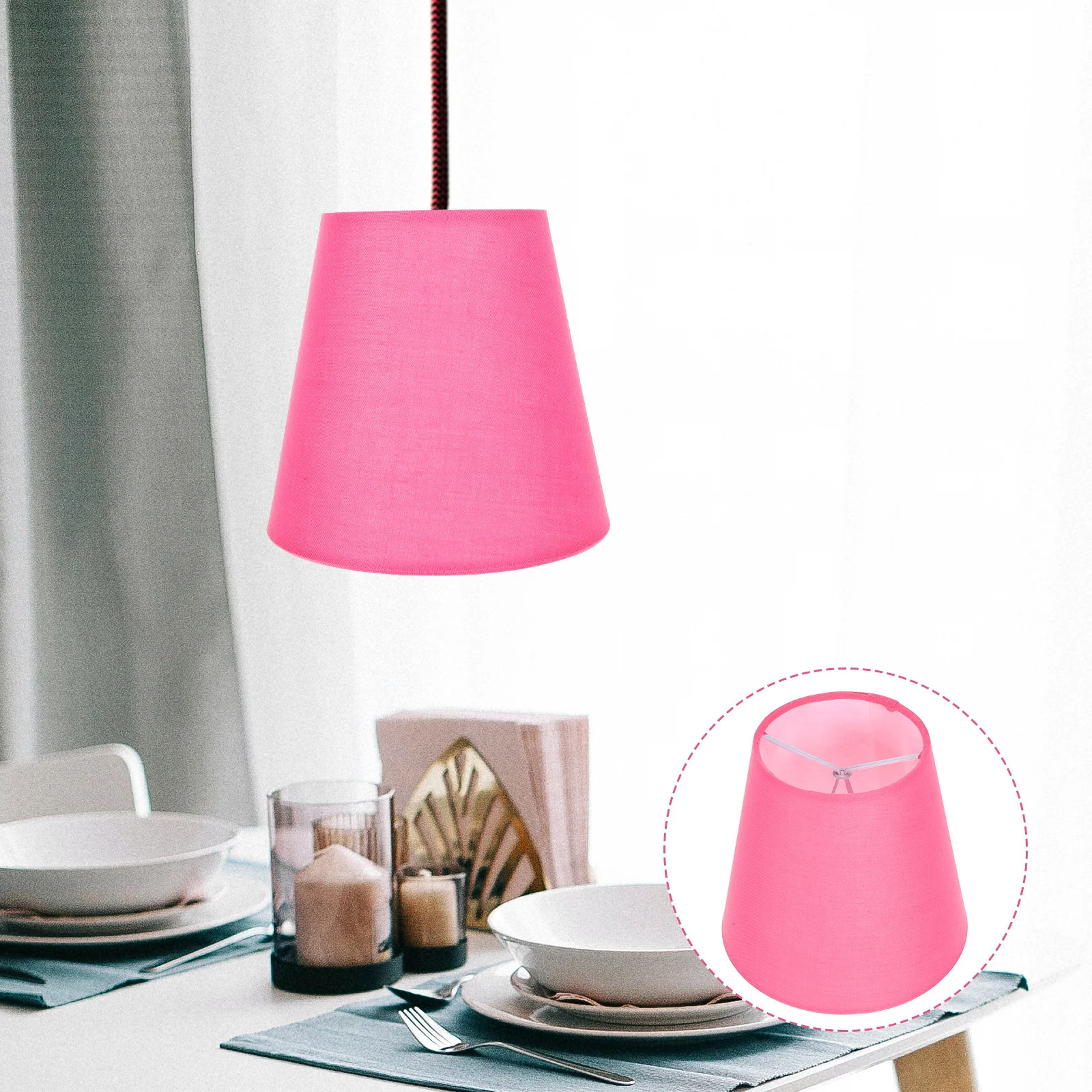 

Тканевый абажур с зажимом, чехол для пузырькового светильника, мягкий удобный абажур для настольного светильника, украшение дома