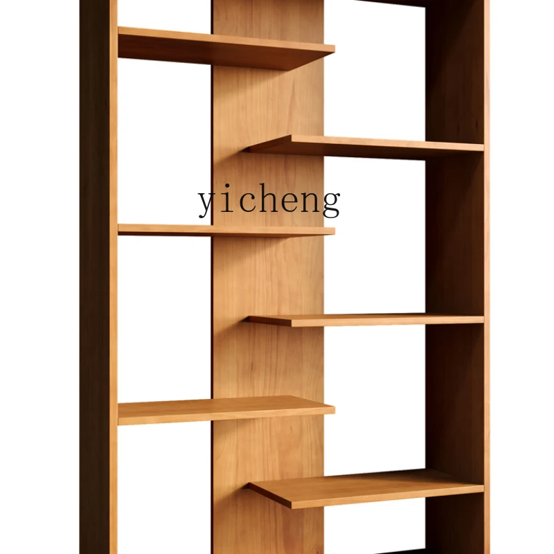 

RWJ Solid Wood Shelf Floor Multi-Layer Shelf Living Room Locker Student Bookcase Home Wall Storage Cabinet