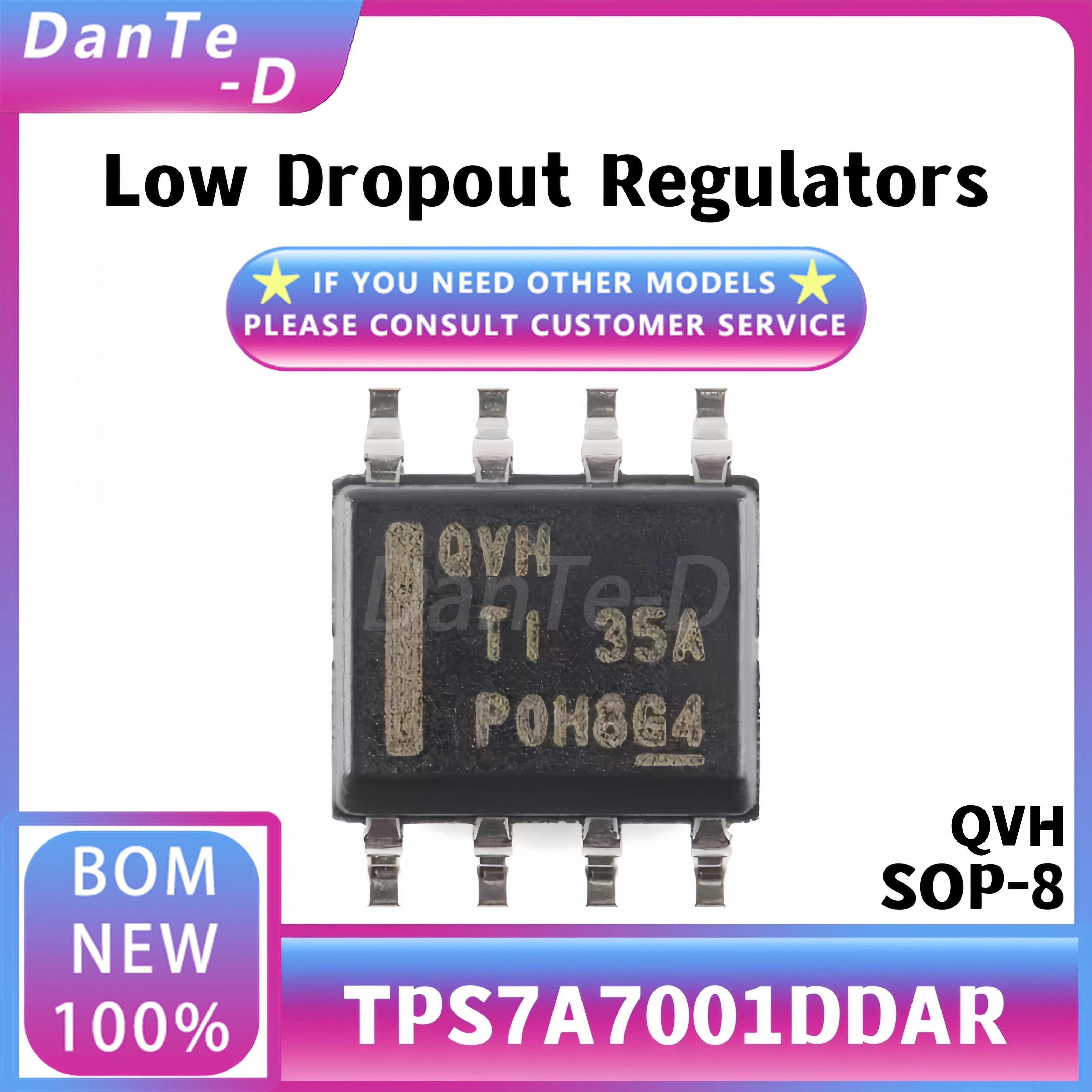 TPS7A7001DDAR package SOP-8 QVH adjustable low voltage dropout regulator IC original authentic