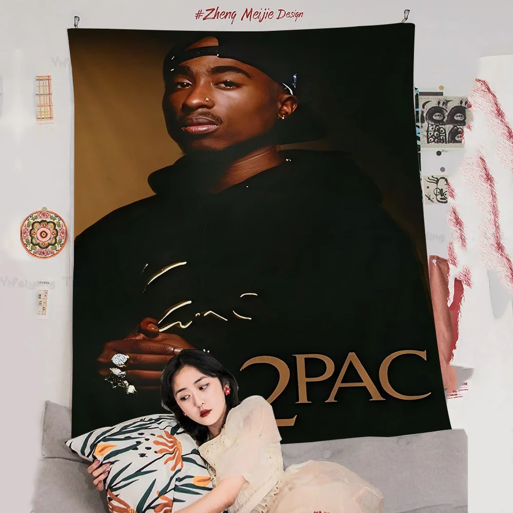

Famous Hip Hop Rapper 2PAC Tupac Star DIY Wall Tapestry For Living Room Home Dorm Decor Wall Art Decor