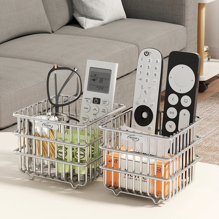CANBOUNScallion Ginger Garlic Egg Storage Basket Stainless Steel Storage Basket Wall Mounted Non Perforated Multifunctional Stor