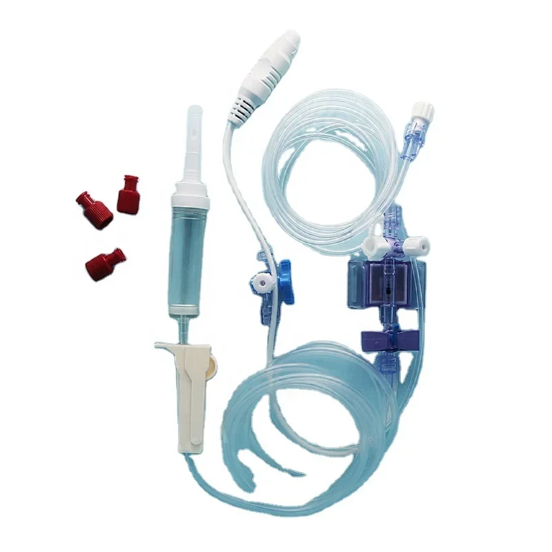 

Tianck supplies disposable medical clinical double channel invasive pressure transducer