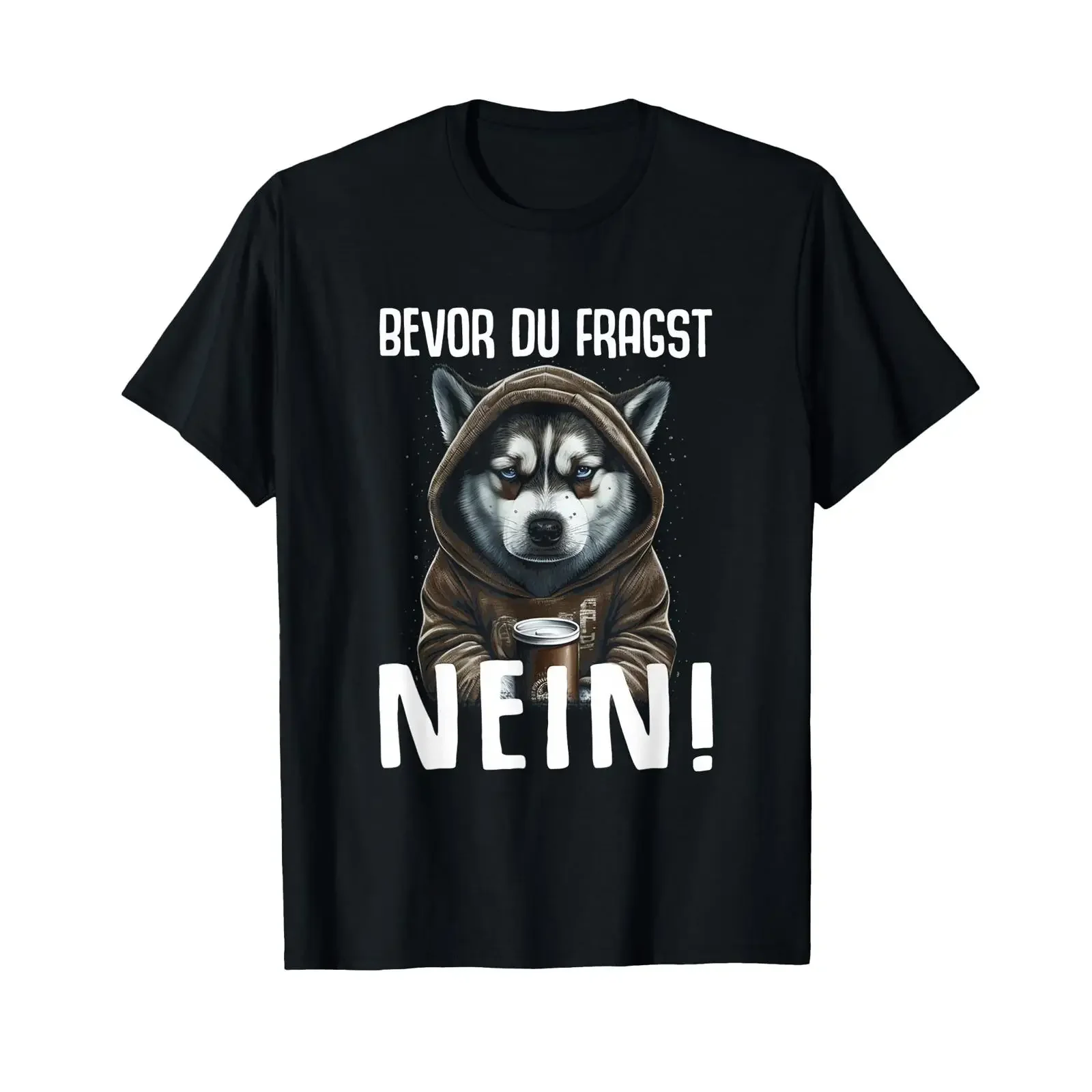 Husky Dog Saying Funny Before You Ask No T Shirt vintage Washed designer clothes graphic Comfortable Soft streetwear Stylish