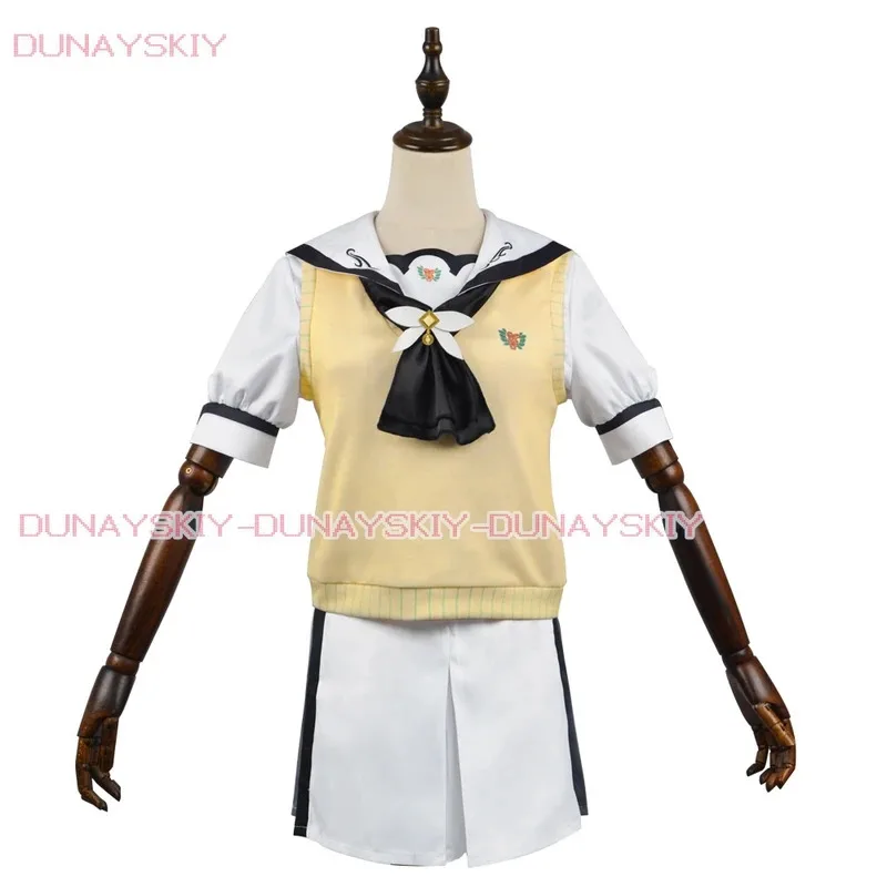 

COSda@Anime Summer Pockets Naruse Shiroha Cosplay Costume Sweet Lolita Bow Dress Japanese Sailor Collar Slimming Short Dress for