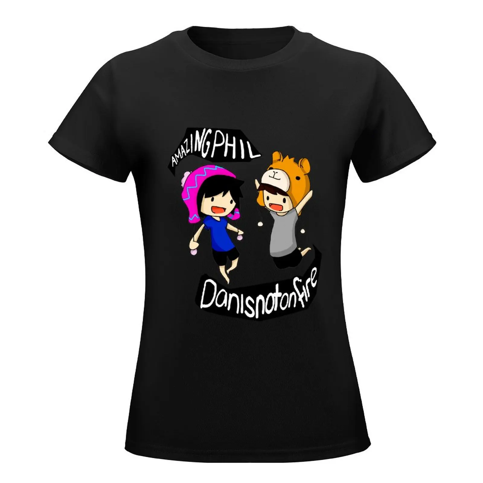 Dan And Phil$ 1 T-Shirt Aesthetic clothing cute tops T-shirt Women