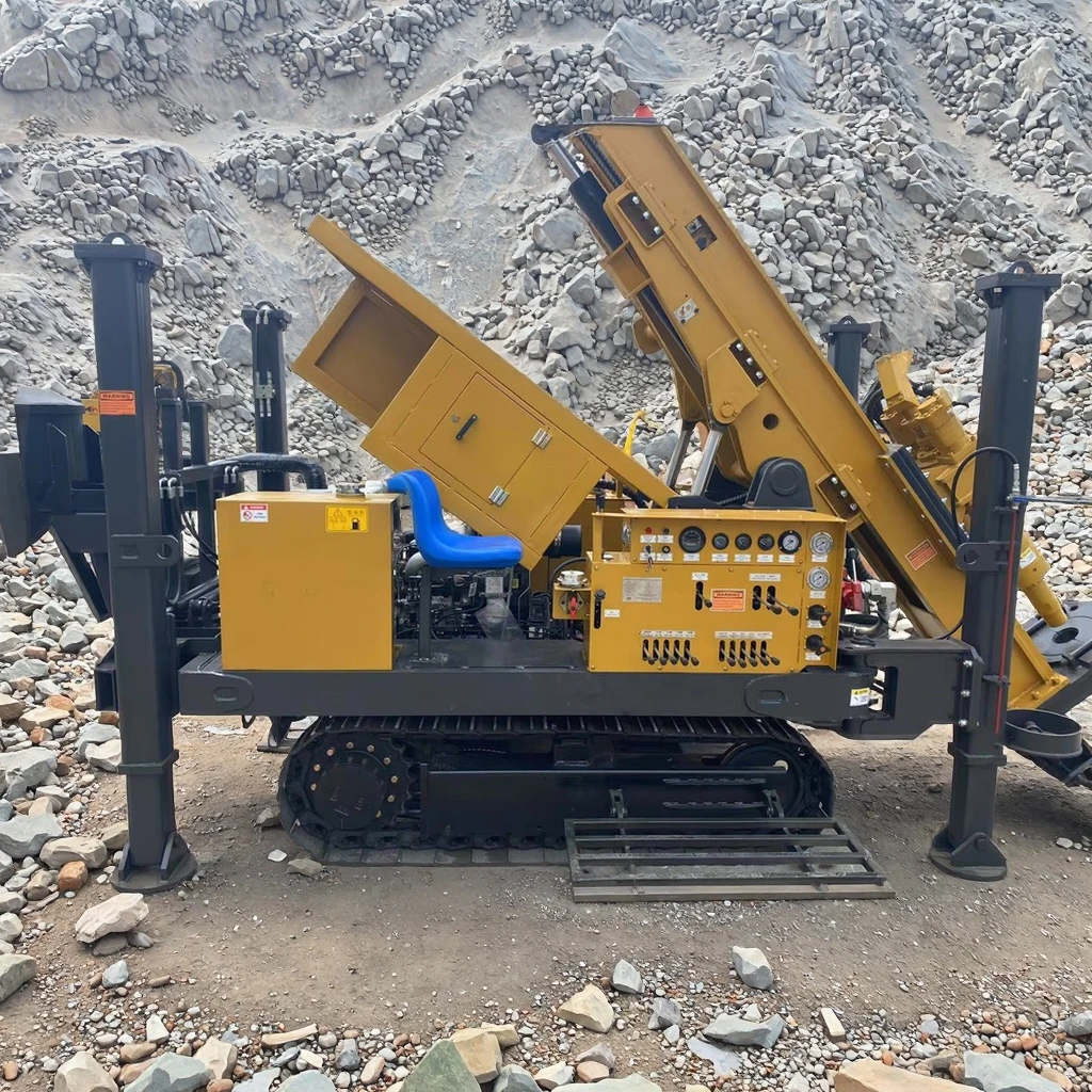 Reverse Circulation Water Well Drilling Rig Diesel-Powered Motor & Bearing Chassis Pneumatic Crawler Drill
