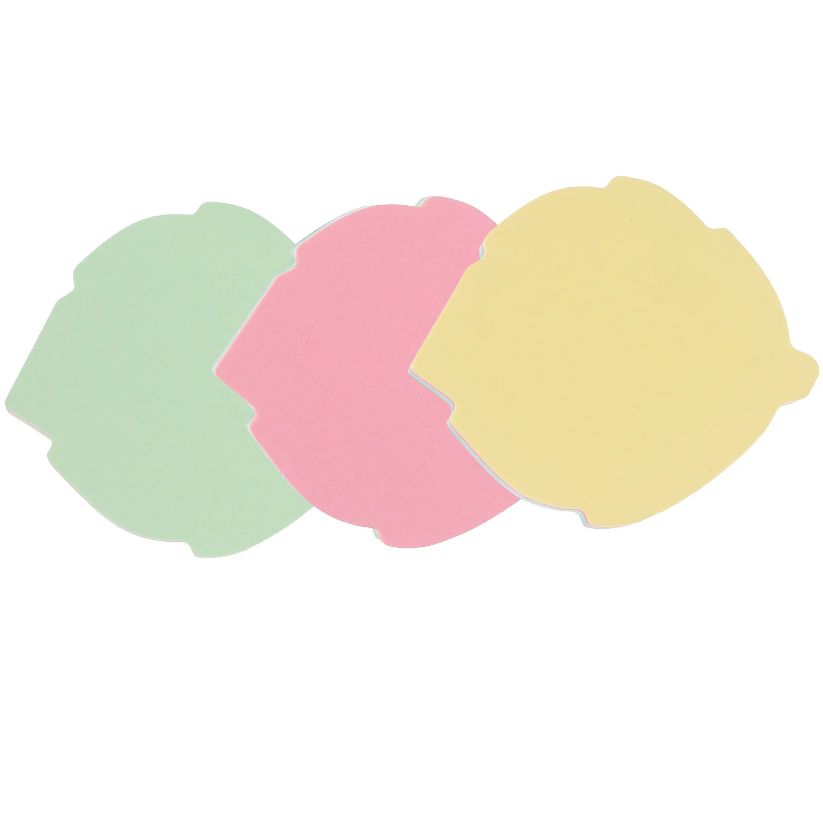 10 Bags Portable Self-Adhesive Memo Stickers Adorable Note Pads for Office Home Daily Use Tearable Paper Color