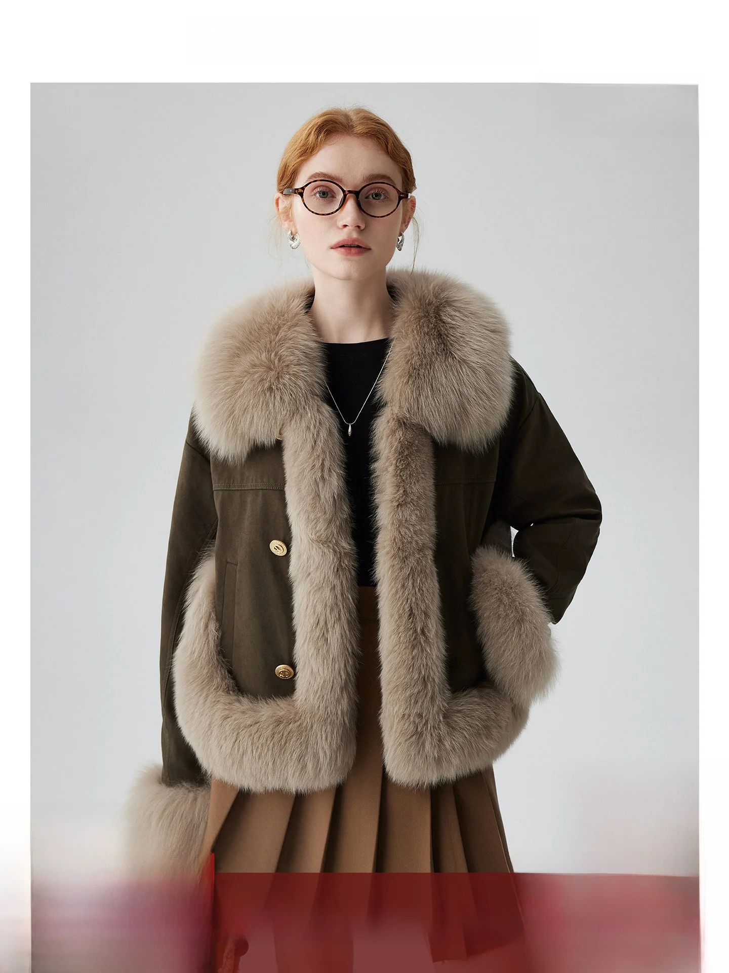 

Новая женская зимняя куртка из натурального меха в стиле ретро, модный пуховик с гусиным пухом, элегантное пальто с длинными рукавами