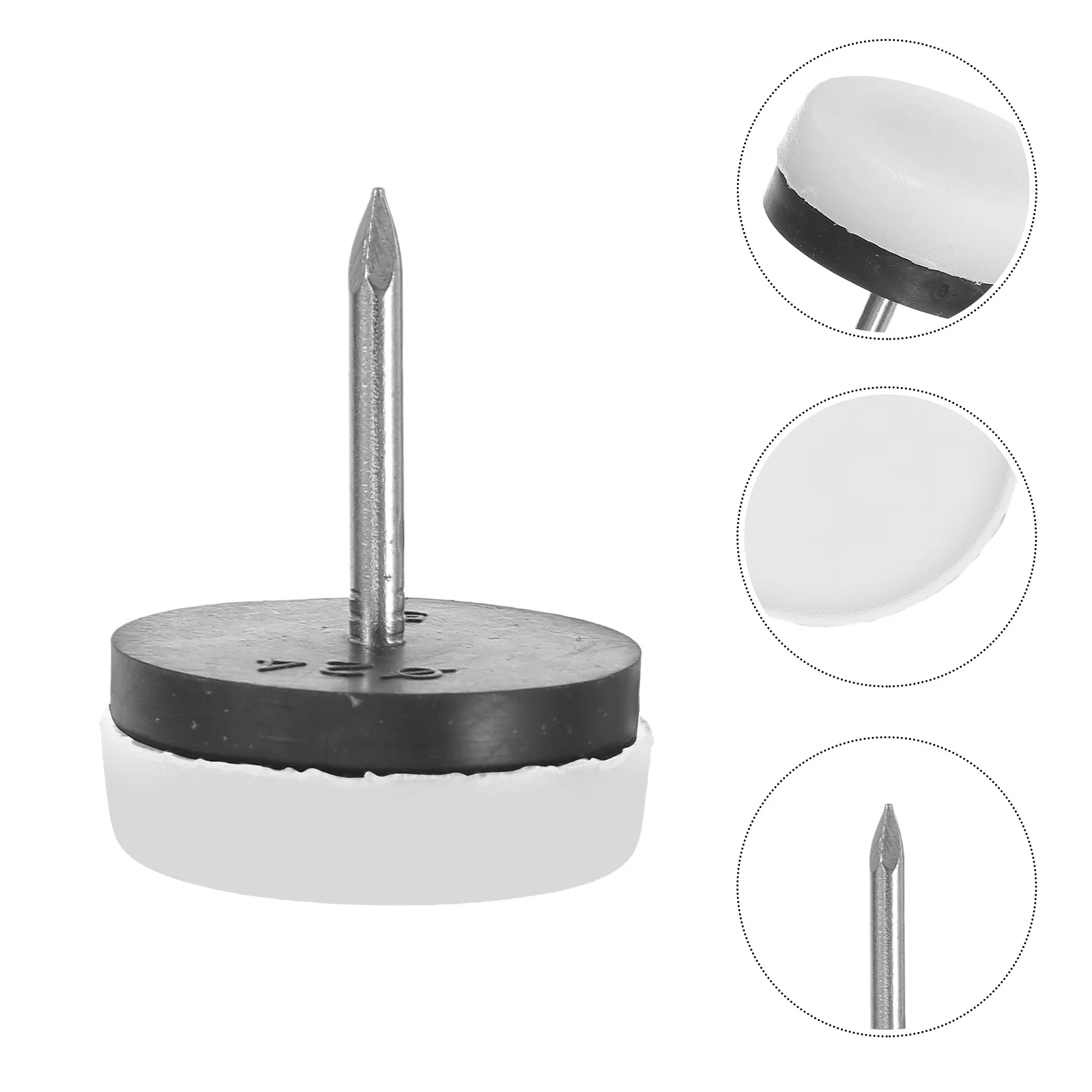 

40Pcs Furniture Non Slip Grippers Nail on Chair Glides Tables Chairs Cabinets Anti Scratch Floor Protectors Hardwood Carpet