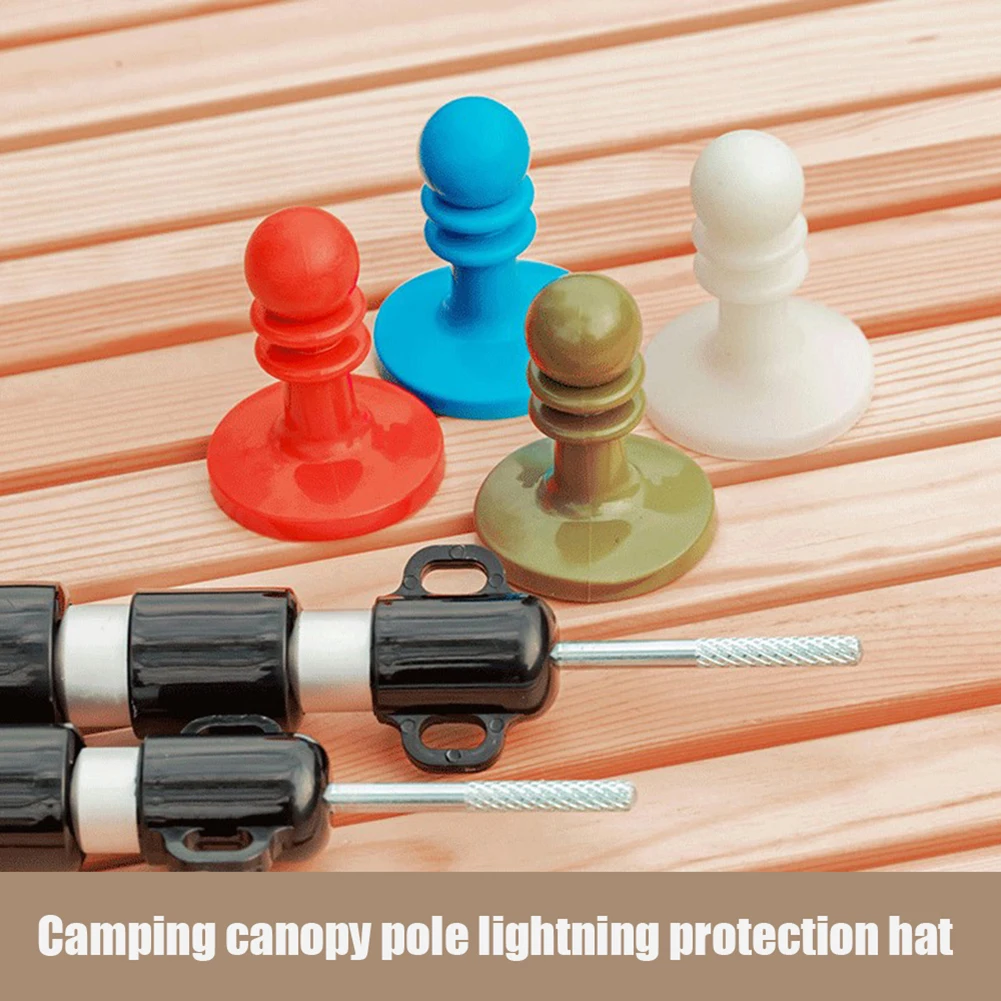 

Outdoor Lighting Protection Cap Multi-purpose Portable Lightweight Anti-thunder Camping Canopy Tent Pole Hat