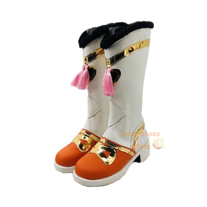 Game Genshinimpact Yaoyao Cosplay Boots Comic Game for Con Halloween Party Cosplay Costume Prop Lovely Sexy Style Shoes