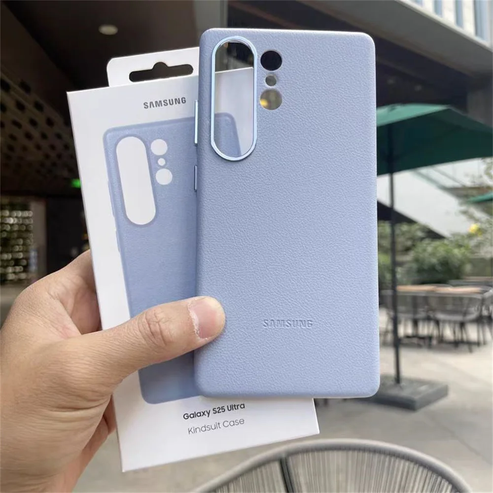 Samsung Galaxy S25 Ultra/S25 Plus/S25 /S25+/S25 Edge Leather Mobile Phone Case Cover Luxury Soft Back Protective Shell With Logo