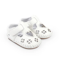 Infant Girl Cutout Princess Sandals Summer Soft Non-slip Walking Shoes for Toddler Newborn Baby